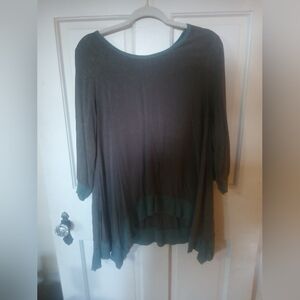 Umgee Asymmetrical Shirt Size Large